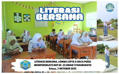 LITERASI DAN BACA PUISI SMAN 1 PADANGRATU