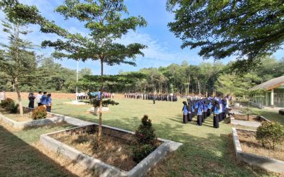 suasana upacara hari kesaktian pancasila bersama pemerintah kecamatan padangratu